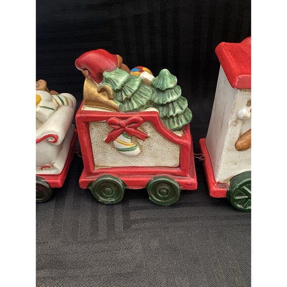 Vintage House of Lloyd Christmas Around the World 4 Pc Ceramic Train - Picture 8 of 12